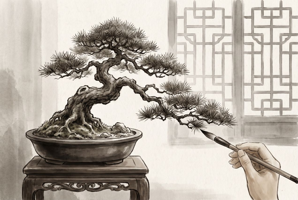 免费菠萝案头清供盆景制作视频教程 - gz959528.cn
